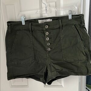 Torrid High Waist Green Shorts